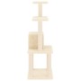 Rascador para gatos con postes de sisal crema 105 cm de vidaXL, Mobiliario para gatos - Ref: Foro24-171466, Precio: 44,44 €, ...