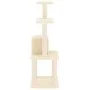 Rascador para gatos con postes de sisal crema 105 cm de vidaXL, Mobiliario para gatos - Ref: Foro24-171466, Precio: 43,67 €, ...