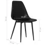 Sillas de comedor 4 unidades negras PP de vidaXL, Sillas de comedor - Ref: Foro24-338045, Precio: 132,75 €, Descuento: %