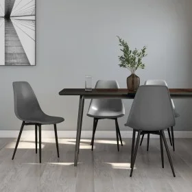 Sillas de comedor 4 unidades gris PP de vidaXL, Sillas de comedor - Ref: Foro24-338047, Precio: 157,84 €, Descuento: %