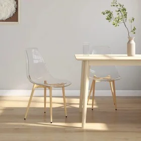 Sillas de comedor 2 unidades transparente PET de vidaXL, Sillas de comedor - Ref: Foro24-338062, Precio: 102,92 €, Descuento: %