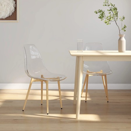 Sillas de comedor 2 unidades transparente PET de vidaXL, Sillas de comedor - Ref: Foro24-338062, Precio: 104,96 €, Descuento: %