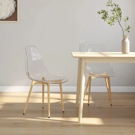 Sillas de comedor 2 unidades transparente PET de vidaXL, Sillas de comedor - Ref: Foro24-338062, Precio: 102,92 €, Descuento: %