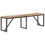 Banco de madera maciza de mango 160x35x46 cm de vidaXL, Bancos para recibidores y almacenamiento - Ref: Foro24-351683, Precio...