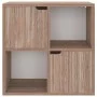 Estantería madera de ingeniería gris sonoma roble 60x27,5x88 cm de vidaXL, Librerías y estanterías - Ref: Foro24-338170, Prec...