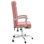 Silla de oficina reclinable cuero sintético rosa de vidaXL, Sillas de oficina - Ref: Foro24-349657, Precio: 118,58 €, Descuen...