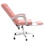 Silla de oficina reclinable cuero sintético rosa de vidaXL, Sillas de oficina - Ref: Foro24-349657, Precio: 118,58 €, Descuen...