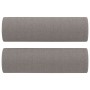 Sofá de 2 plazas con cojines tela gris taupe 140 cm en Sofás | Comprar online en Foru.es