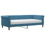 Sofá cama con colchón terciopelo azul 90x200 cm de vidaXL, Camas y somieres - Ref: Foro24-3197746, Precio: 315,94 €, Descuent...