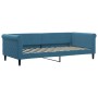Sofá cama con colchón terciopelo azul 90x200 cm de vidaXL, Camas y somieres - Ref: Foro24-3197746, Precio: 315,94 €, Descuent...