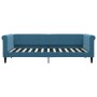 Sofá cama con colchón terciopelo azul 90x200 cm de vidaXL, Camas y somieres - Ref: Foro24-3197746, Precio: 315,94 €, Descuent...
