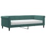 Sofá cama con colchón terciopelo verde oscuro 90x200 cm de vidaXL, Camas y somieres - Ref: Foro24-3197749, Precio: 317,65 €, ...