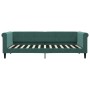 Sofá cama con colchón terciopelo verde oscuro 90x200 cm de vidaXL, Camas y somieres - Ref: Foro24-3197749, Precio: 317,65 €, ...