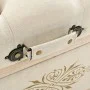 Solid fir wood and fabric storage bench 110 cm by vidaXL, Benches for halls and storage - Ref: Foro24-339296, Price: 188,69 €...
