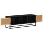 Mueble de TV madera maciza de mango y hierro 110x30x40 cm de vidaXL, Muebles TV - Ref: Foro24-353889, Precio: 237,28 €, Descu...