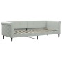 Sofá cama con colchón terciopelo gris claro 80x200 cm de vidaXL, Camas y somieres - Ref: Foro24-3197740, Precio: 313,33 €, De...