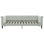 Sofá cama con colchón terciopelo gris claro 80x200 cm de vidaXL, Camas y somieres - Ref: Foro24-3197740, Precio: 313,33 €, De...