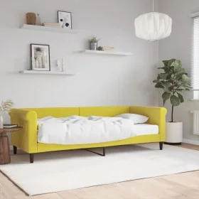 Sofá cama con colchón terciopelo amarillo 80x200 cm de vidaXL, Camas y somieres - Ref: Foro24-3197745, Precio: 306,53 €, Desc...