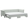 Sofá cama nido con colchón terciopelo gris claro 80x200 cm de vidaXL, Camas y somieres - Ref: Foro24-3197788, Precio: 420,02 ...