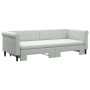 Sofá cama nido con colchón terciopelo gris claro 80x200 cm de vidaXL, Camas y somieres - Ref: Foro24-3197788, Precio: 420,02 ...