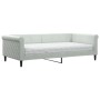 Sofá cama con colchón terciopelo gris claro 100x200 cm de vidaXL, Camas y somieres - Ref: Foro24-3197754, Precio: 344,12 €, D...