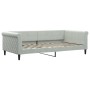 Sofá cama con colchón terciopelo gris claro 100x200 cm de vidaXL, Camas y somieres - Ref: Foro24-3197754, Precio: 344,12 €, D...
