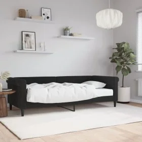 Schlafsofa mit schwarzer Samtmatratze 80x200 cm von vidaXL, Betten und Lattenroste - Ref: Foro24-3197744, Preis: 312,10 €, Ra...