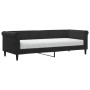 Sofá cama con colchón terciopelo negro 80x200 cm de vidaXL, Camas y somieres - Ref: Foro24-3197744, Precio: 317,54 €, Descuen...