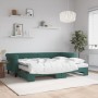 Sofá cama nido con colchón terciopelo verde oscuro 80x200 cm de vidaXL, Camas y somieres - Ref: Foro24-3197790, Precio: 423,2...