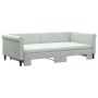 Sofá cama nido con colchón terciopelo gris claro 100x200 cm de vidaXL, Camas y somieres - Ref: Foro24-3197802, Precio: 438,88...