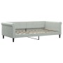 Sofá cama nido con colchón terciopelo gris claro 100x200 cm de vidaXL, Camas y somieres - Ref: Foro24-3197802, Precio: 438,88...