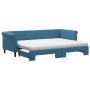 Sofá cama nido con colchón terciopelo azul 80x200 cm de vidaXL, Camas y somieres - Ref: Foro24-3197787, Precio: 417,44 €, Des...