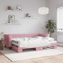 Sofá cama nido con colchón terciopelo rosa 80x200 cm de vidaXL, Camas y somieres - Ref: Foro24-3197791, Precio: 427,21 €, Des...