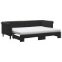 Sofá cama nido con colchón terciopelo negro 80x200 cm de vidaXL, Camas y somieres - Ref: Foro24-3197792, Precio: 418,59 €, De...