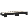 Sofá cama nido con colchón terciopelo negro 80x200 cm de vidaXL, Camas y somieres - Ref: Foro24-3197792, Precio: 418,59 €, De...