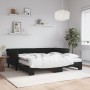 Sofá cama nido con colchón terciopelo negro 90x190 cm de vidaXL, Camas y somieres - Ref: Foro24-3197810, Precio: 413,31 €, De...