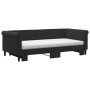 Sofá cama nido con colchón terciopelo negro 90x190 cm de vidaXL, Camas y somieres - Ref: Foro24-3197810, Precio: 413,31 €, De...