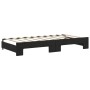 Sofá cama nido con colchón terciopelo negro 90x190 cm de vidaXL, Camas y somieres - Ref: Foro24-3197810, Precio: 413,31 €, De...