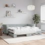 Sofá cama nido con colchón terciopelo gris claro 90x200 cm de vidaXL, Camas y somieres - Ref: Foro24-3197795, Precio: 442,47 ...