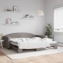 Sofá cama nido tela gris taupe 100x200 cm de vidaXL, Camas y somieres - Ref: Foro24-3197196, Precio: 266,87 €, Descuento: %
