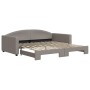 Sofá cama nido tela gris taupe 100x200 cm de vidaXL, Camas y somieres - Ref: Foro24-3197196, Precio: 266,87 €, Descuento: %