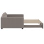 Sofá cama nido tela gris taupe 100x200 cm de vidaXL, Camas y somieres - Ref: Foro24-3197196, Precio: 266,87 €, Descuento: %