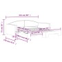 Sofá cama nido tela gris taupe 100x200 cm de vidaXL, Camas y somieres - Ref: Foro24-3197196, Precio: 266,87 €, Descuento: %