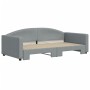 Sofá cama nido tela gris claro 100x200 cm de vidaXL, Camas y somieres - Ref: Foro24-3197193, Precio: 259,44 €, Descuento: %