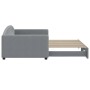Sofá cama nido tela gris claro 100x200 cm de vidaXL, Camas y somieres - Ref: Foro24-3197193, Precio: 259,44 €, Descuento: %