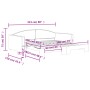 Sofá cama nido tela gris claro 100x200 cm de vidaXL, Camas y somieres - Ref: Foro24-3197193, Precio: 259,44 €, Descuento: %