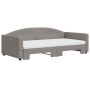 Sofá cama nido con colchón tela gris taupe 100x200 cm de vidaXL, Camas y somieres - Ref: Foro24-3197214, Precio: 439,86 €, De...