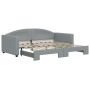 Sofá cama nido tela gris claro 90x190 cm de vidaXL, Camas y somieres - Ref: Foro24-3197198, Precio: 242,29 €, Descuento: %