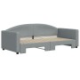 Sofá cama nido tela gris claro 90x190 cm de vidaXL, Camas y somieres - Ref: Foro24-3197198, Precio: 242,29 €, Descuento: %
