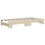 Sofá cama nido con colchón tela crema 100x200 cm de vidaXL, Camas y somieres - Ref: Foro24-3197215, Precio: 434,29 €, Descuen...